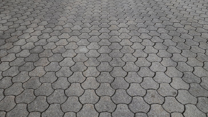 patch, brick, hexagonal, paving, concrete, concrete brick, regularly