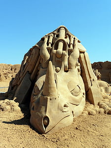 denmark, sand sculpture, søndervig, sculpture, festival, sand, art