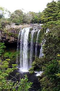 Wodospad, Nowa Zelandia, Natura, wody, krajobraz, szmer, bezdroża