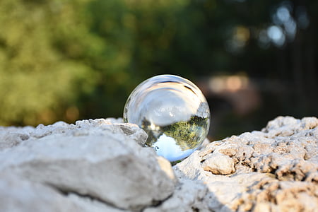 Glas, Kugel, Steinen, Natur, Motiv, Hintergrund