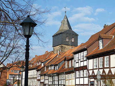Hildesheim, Saksamaa, Alam-Saksi, Ajalooliselt, Vanalinn, fassaad, puntras, fachwerkhaus