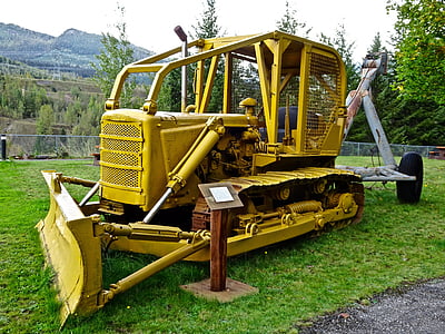 grader, tractor, machine, equipment, heavy, construction, bulldozer