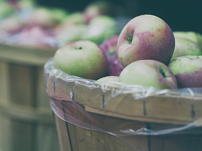 τα μήλα, καλάθι αγορών, θόλωμα, χρώμα, σοκολατάκι, νόστιμα, διατροφή