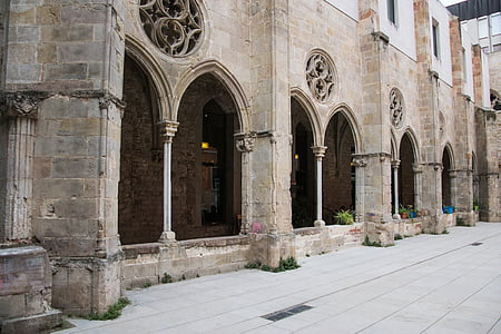 kloster, valv, Arch, arkitektur, Spanien, byggnad, romansk