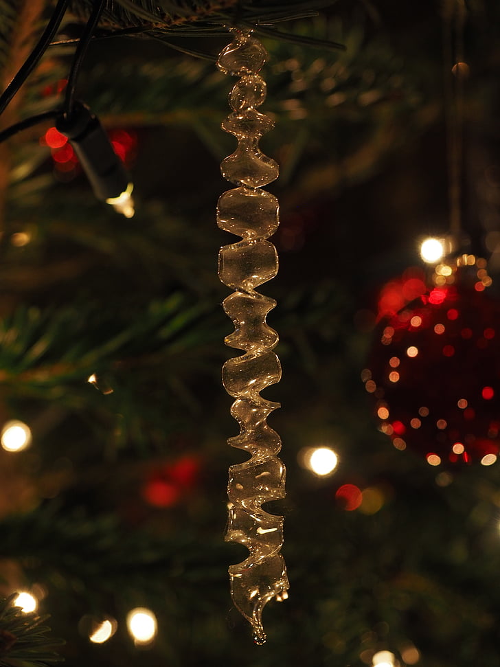icicle, стъклени бижута, Коледа, Коледна украса, коледни орнаменти, време за Коледа, weihnachtsbaumschmuck
