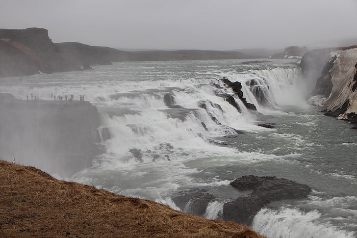 nature, waterfall, iceland