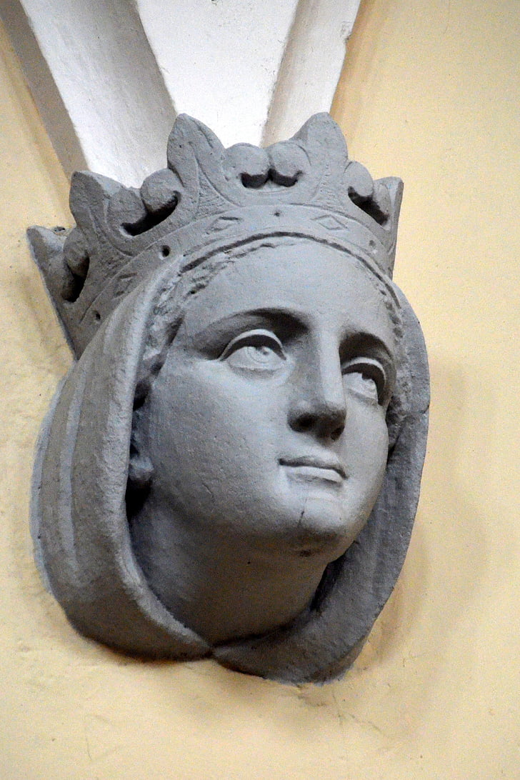escultura, Maria, Figura, Madonna, estatua de, Iglesia, arquitectura