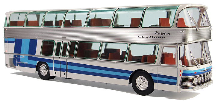 neoplan, skyliner nh22, double decker, double-decker, coach, transport and traffic, model cars