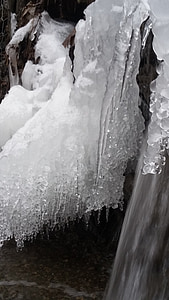 ice, frozen, waterfall, cold, winter, melting