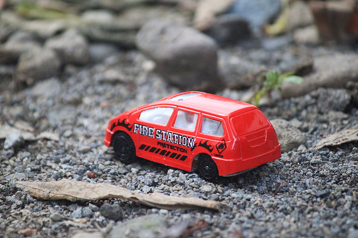 car, car toys, child, red, game, the red car