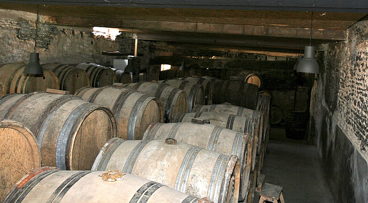 barril, vell, esperit, al Calvados, celler, roure