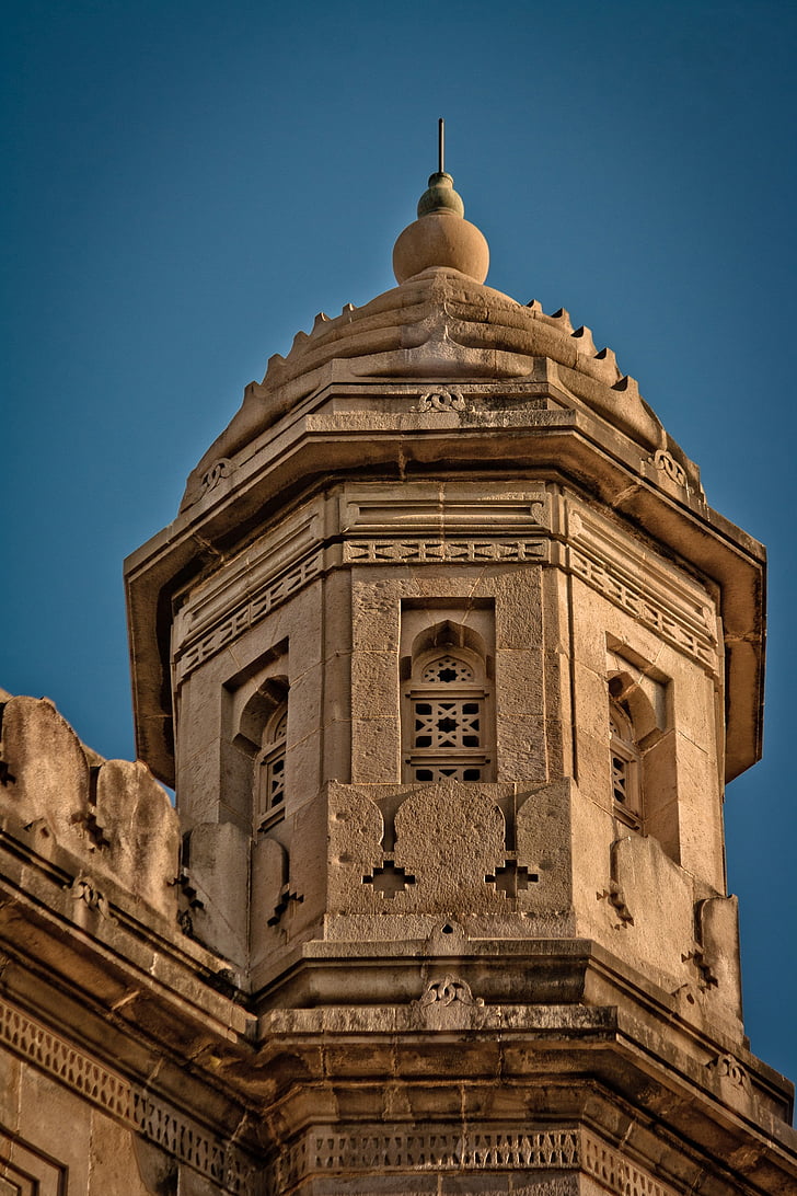 cúpula, Torre, indiano, arquitetura, histórico, velho, antiga