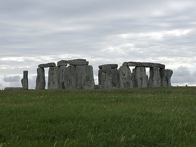 Stonehenge, Prat, Anglaterra, verd, paisatge, Regne Unit, britànic