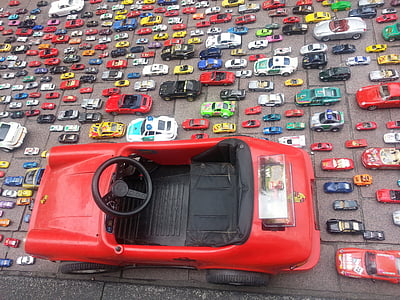 hračka auto, Autos, miniaturní, vozidla, kolekce, Porsche, parkování
