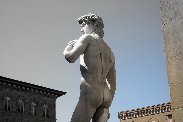 Florencia, David, Miguel Ángel, estatua de, Monumento, esculturas, Florencia - Italia