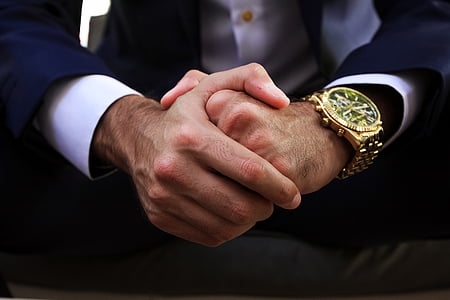 hands, clock, business, time, thoughtful, human body part, human hand