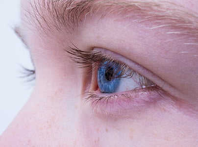eye, female, blue, blue eye, portrait, close, human