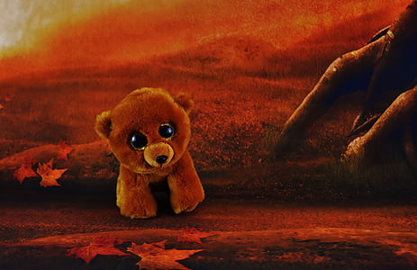 Teddy, Glitter mata, hutan, mainan lunak, Lucu, boneka beruang, boneka binatang