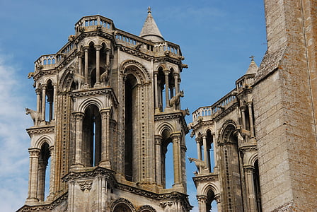 Frankrike, Laon, Domkyrkan, kyrkan, tornet, historia, arkitektur