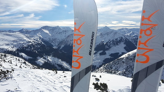 sniega, slēpju, Ski touring, Alpu, Touring slēpes