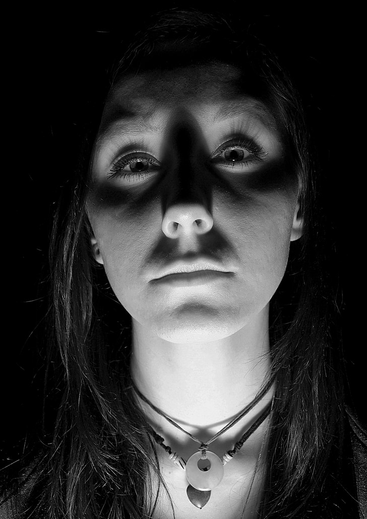 portrait, light, face