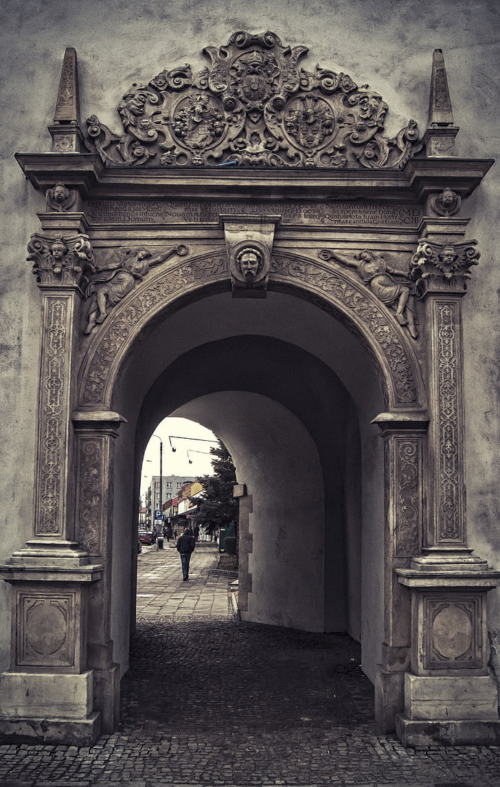 Nysa, ciudad, puerta de enlace, Monumento, Polonia, arco, arquitectura