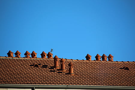 roof, chimneys, fireplaces, heating, emissions, architecture, roof Tile