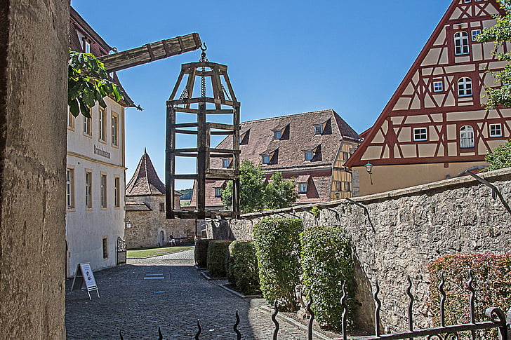 Rothenburg van doven, criminele museum, Middeleeuwen, straf, kooi, schandpaal, gevangenen