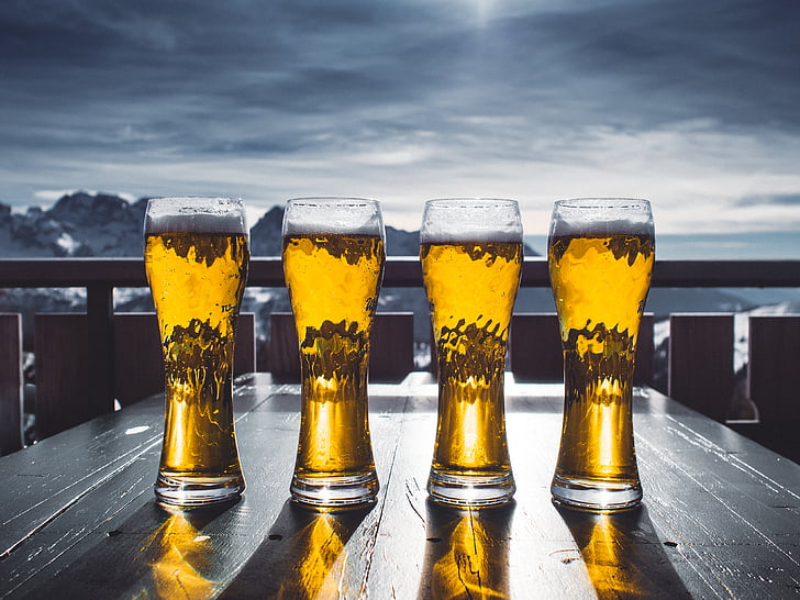 l'alcohol, alcohòliques, cervesa, Alps, cervesa, begudes, muntanyes