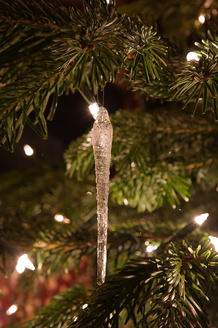 adornos de Navidad, carámbano, vidrio, Joyas de cristal, Navidad, árbol de Navidad, weihnachtsbaumschmuck