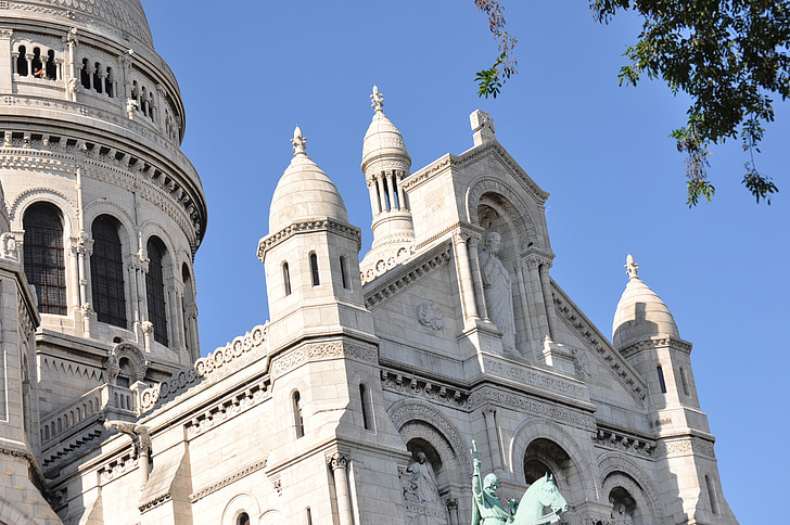 basilikan Sacré-Cœur, Sacré-Coeur, Basilica, Paris, Frankrike, arkitektur