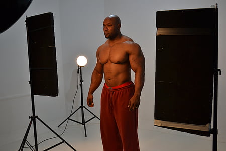 močno, bodybuilding, telo, moški, Studio, foto ustrelil