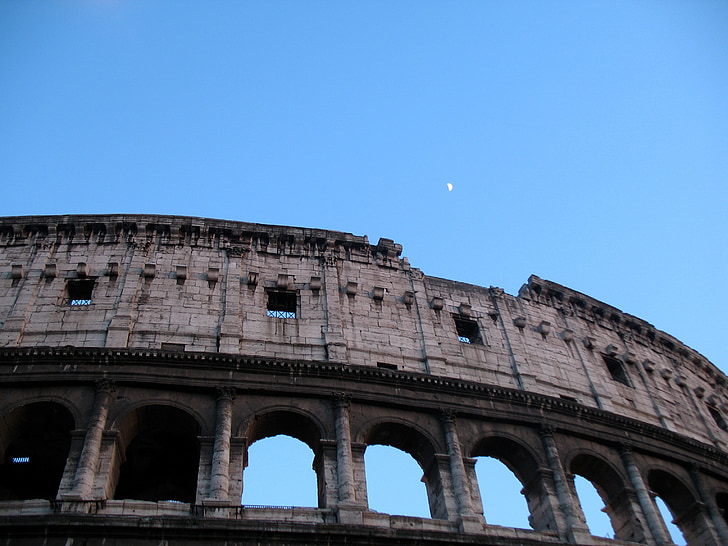 Italië, Colosseum, avond, Rome
