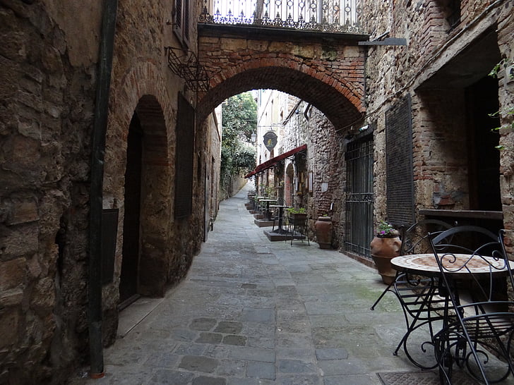 Italia, Massa marittima, Idilio, arquitectura, calle, antiguo, historia
