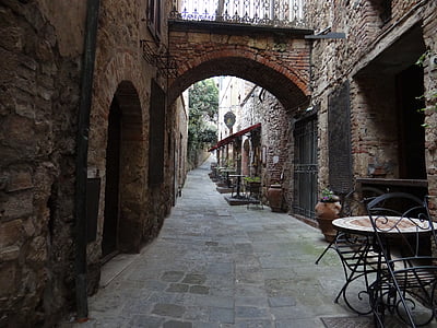 Itàlia, massa marittima, idil·li, arquitectura, carrer, vell, història