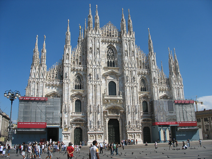 Milaan kathedraal, Milaan, Kathedraal, Duomo di milano, het platform, Italië, Europa
