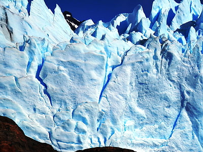 氷河, ペリトモレノ, アルゼンチン, パタゴニア, 南アメリカ, 風景, 雪