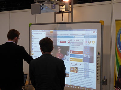 interactive whiteboard, electronics, computer equipment, technology, an array of
