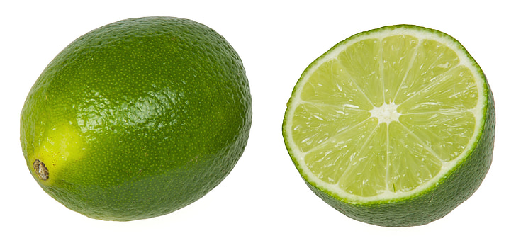 lime, ripe, fresh, cut, split, open, citrus