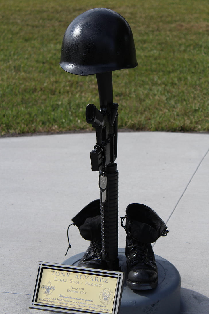 Guerra, Memorial, soldat, EUA, militar, nord-americà, Monument