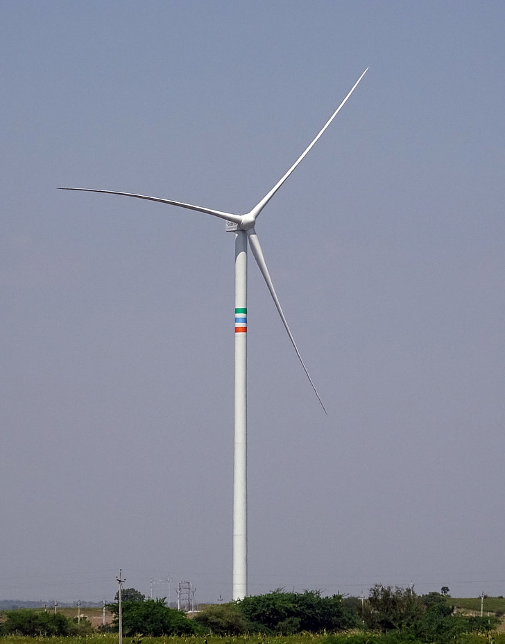 Wind, Turbine, Windkraft, Generator, umweltfreundliche, Bijapur, Karnataka