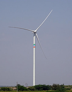 viento, turbina de, energía eólica, generador de, medio ambiente, Bijapur, Karnataka