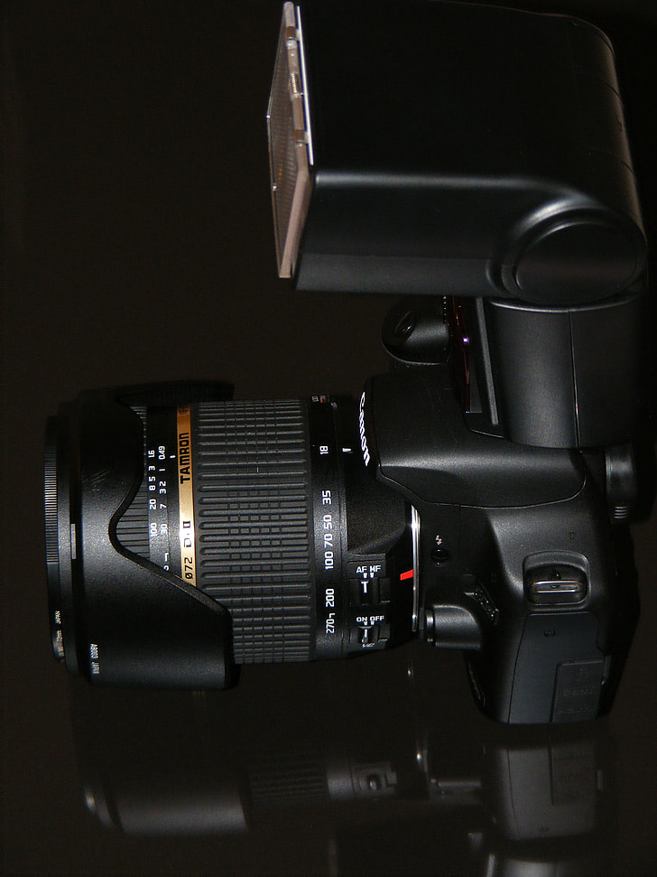 kameraet, Canon, di622, Digital, DSLR, linsen, Nissin