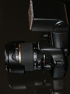 kamery, Canon, di622, Cyfrowy, DSLR, obiektyw, Nissin