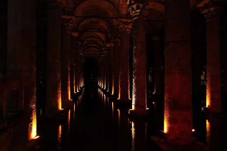 Cistern, Ixtanbun, Basilica cistern, kiến trúc, nước, Thổ Nhĩ Kỳ, điện áp