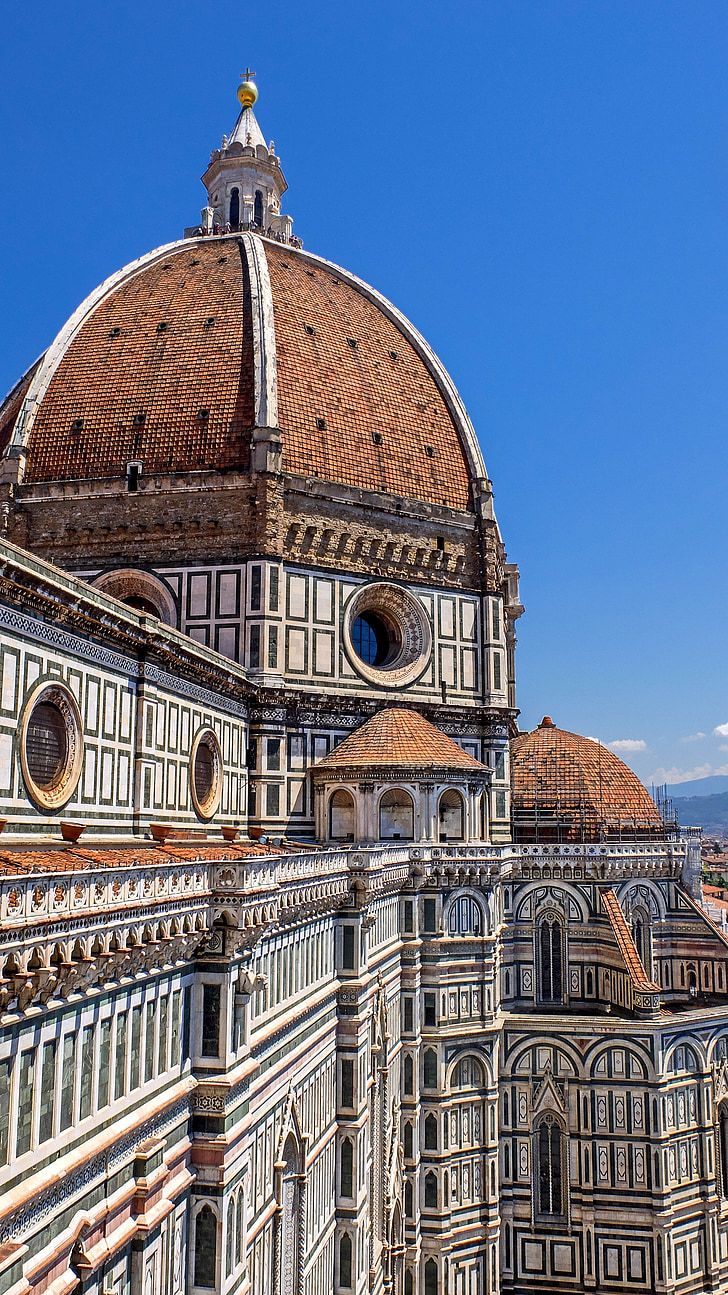 Itália, Toscana, Florença, Firenze, Duomo, telhado, Início