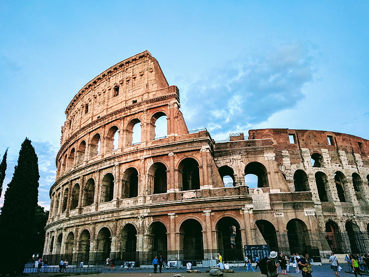 Colosseum, Rom, Italien, arkitektur, romerske coliseum, romerske forum, kunst