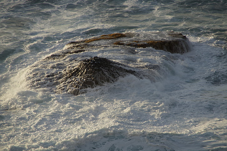 Roca, Mar, oceà, pedra, l'aigua, navegar per, ha rodat