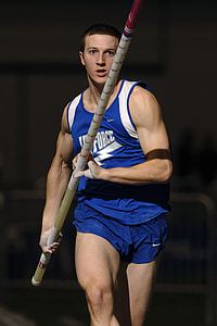 pole vaulter, running, approach, athlete competition, jump, challenge, male