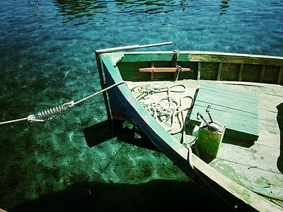 barco, verde-mar, Porto de pinho, transparente, relaxamento, atrações, Porto